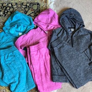 NWOT Girls Old Navy Warm Up Suits - Three sets!
